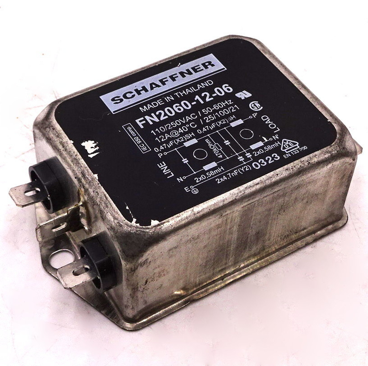 EMI Filter FN20601206 Schaffner 250VAC 12A *Used* Axxa Motors